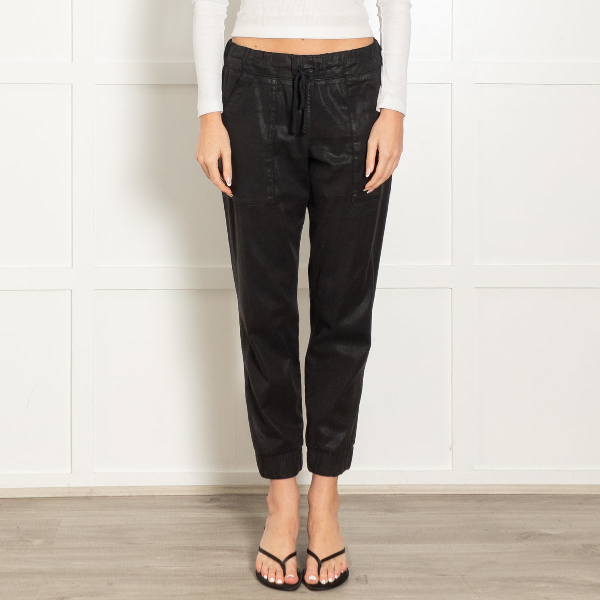 Bella Dahl Black Coated Joggers