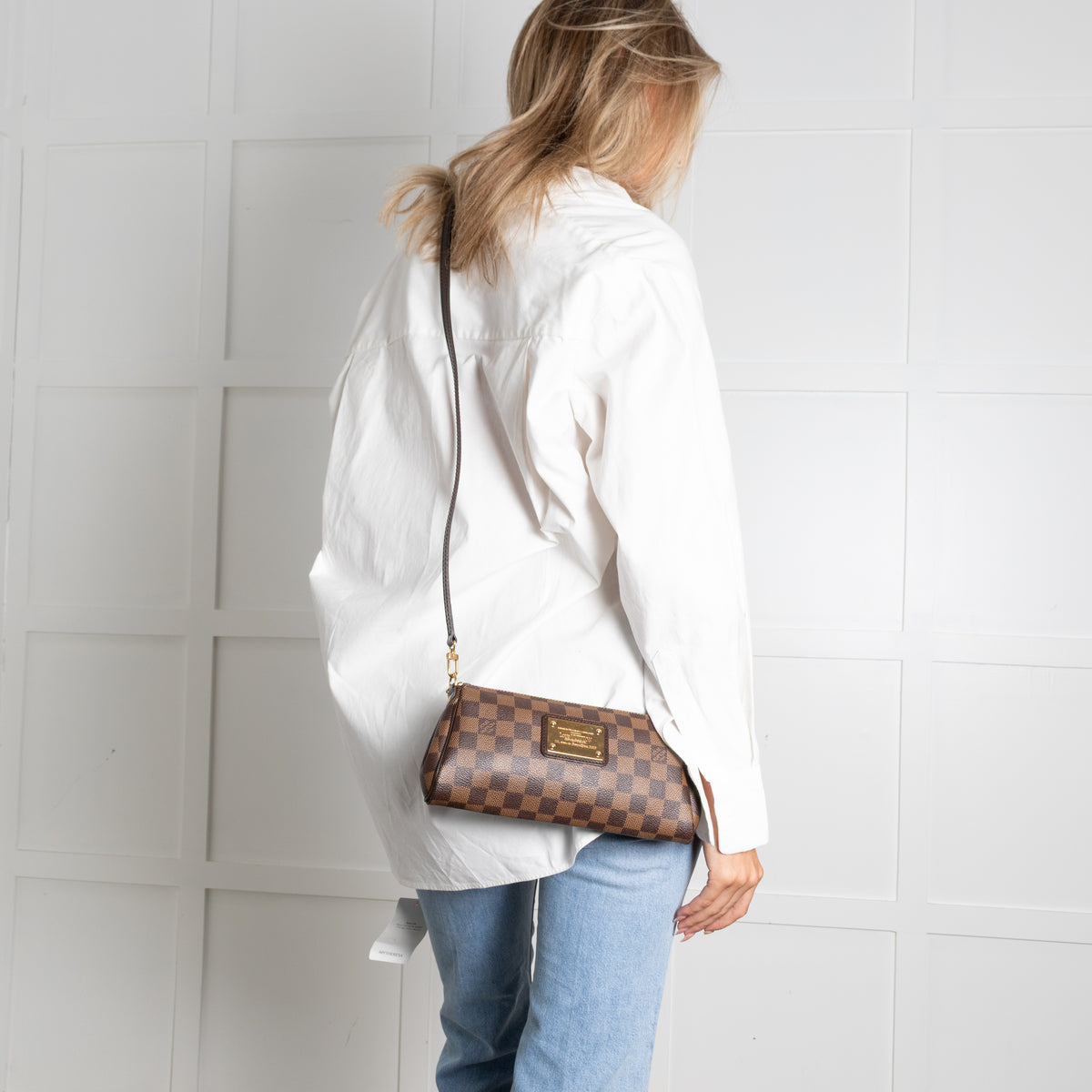 Louis Vuitton Brown Damier Ebene Eva Clutch Bag