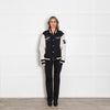 Axel Arigato Black And Cream Varsity Bomber Jacket