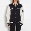 Axel Arigato Black And Cream Varsity Bomber Jacket