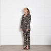 Dea Kudibal Floral Textured Straight Fit Suit with Split Cuff Trousers