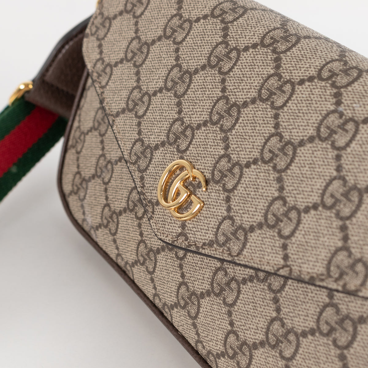 Gucci Beige Ebony Ophida Mini Crossbody Bag