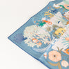 Hermes Silk Blue Multi Print Precious Paradise Scarf