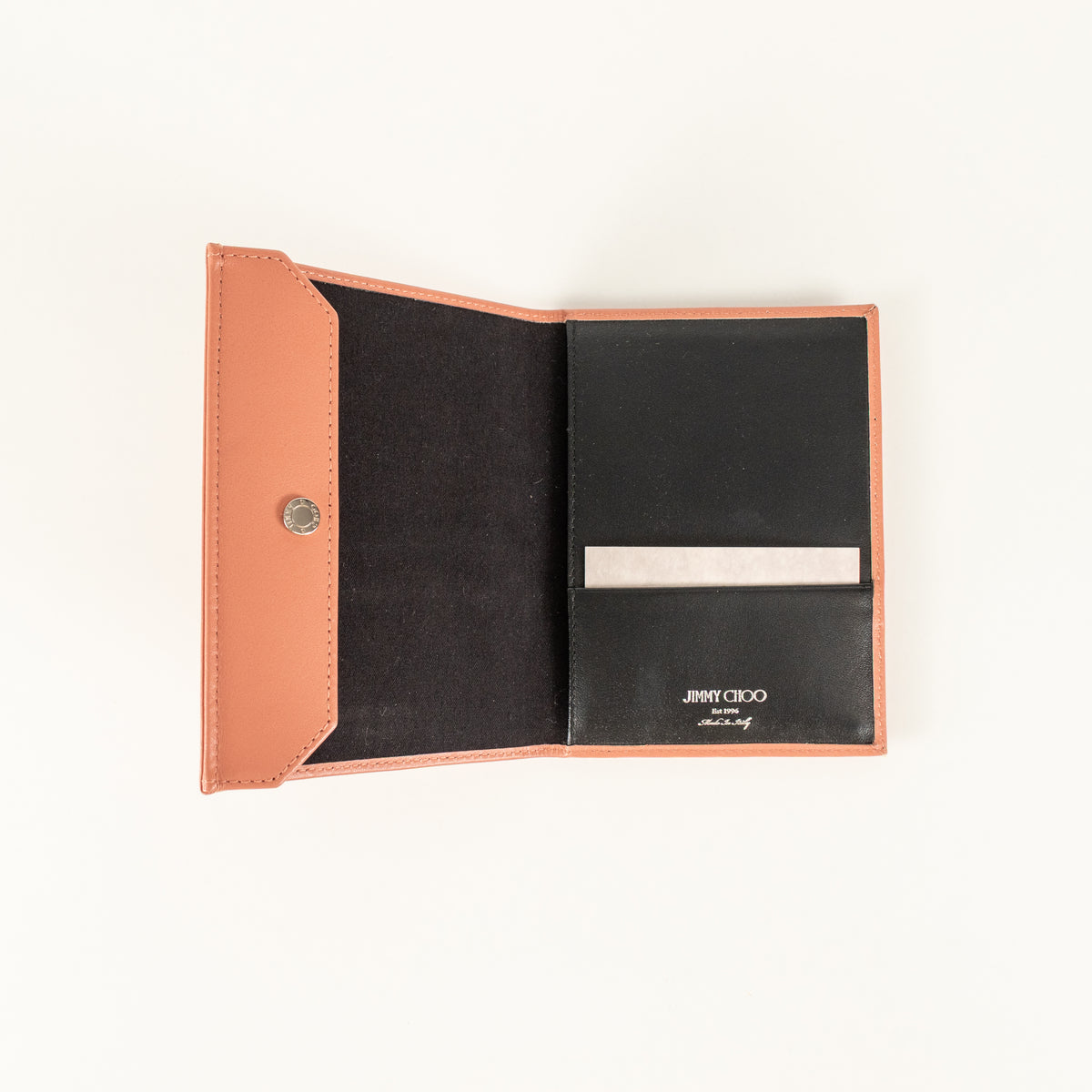 Jimmy Choo Pink Analya Star Studded Leather Passport Holder