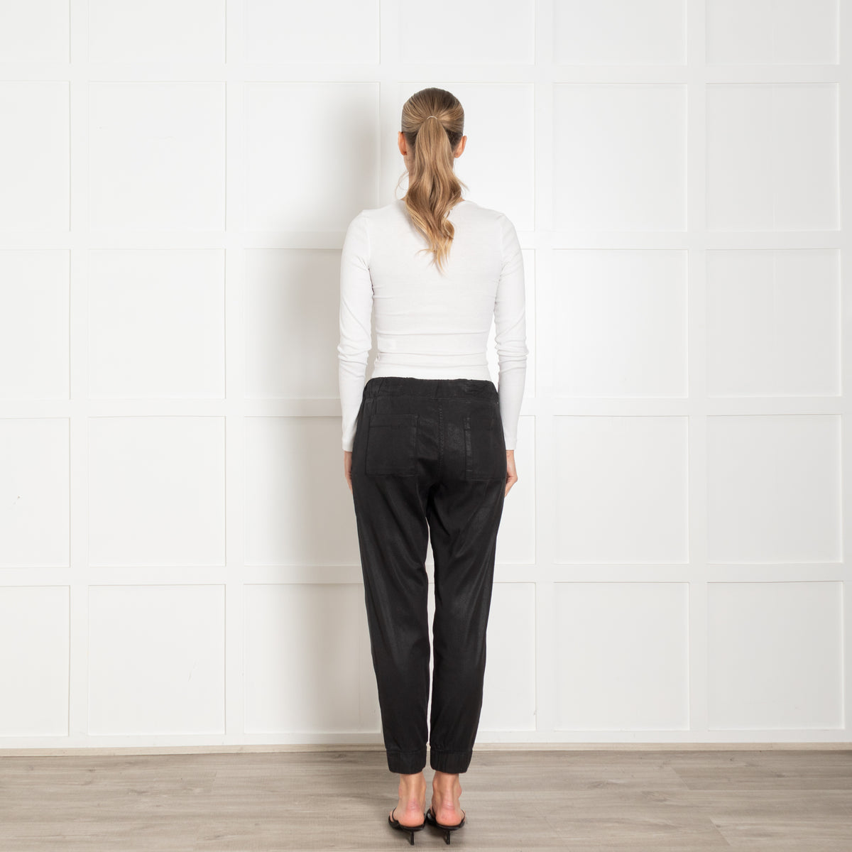 Bella Dahl Black Coated Joggers