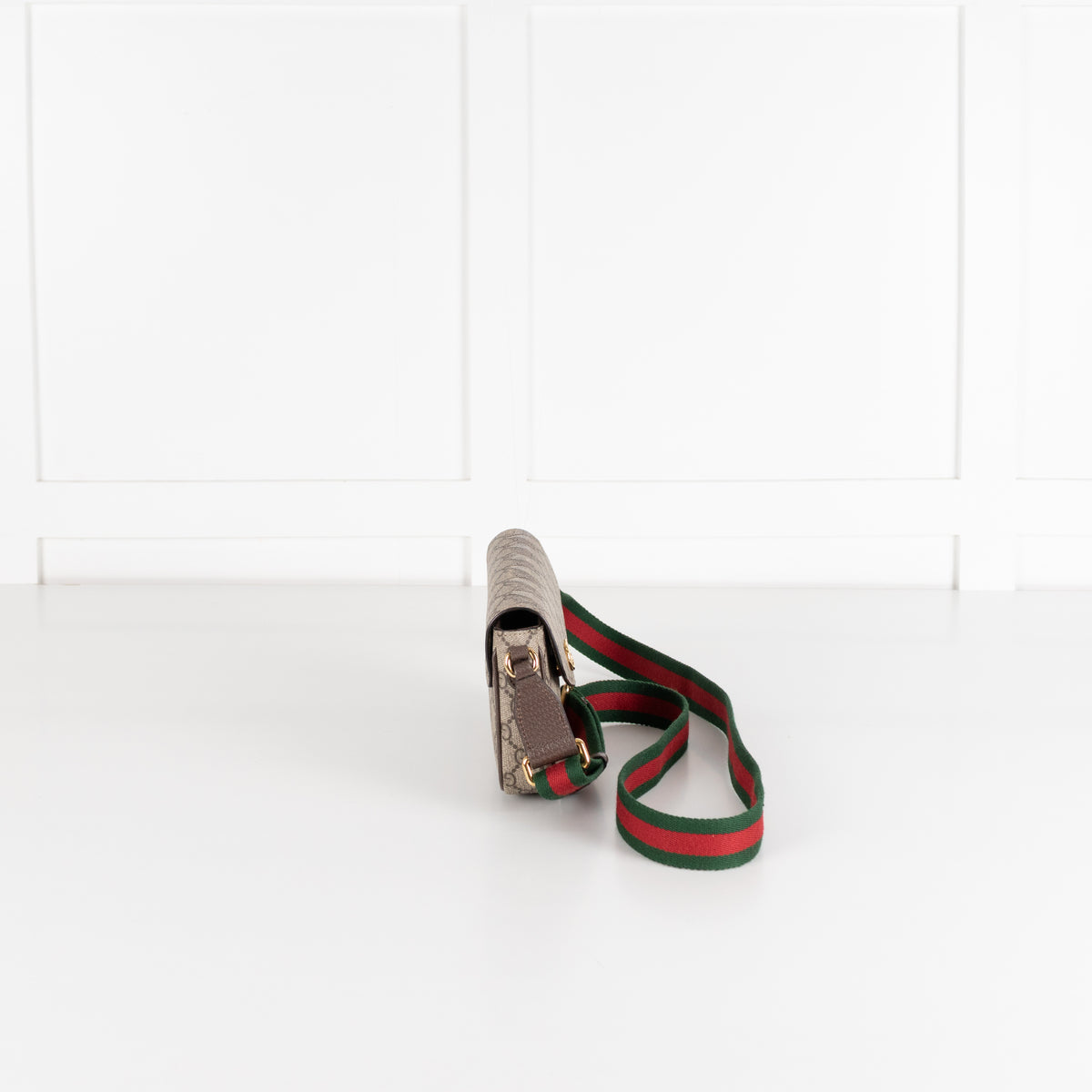 Gucci Beige Ebony Ophida Mini Crossbody Bag