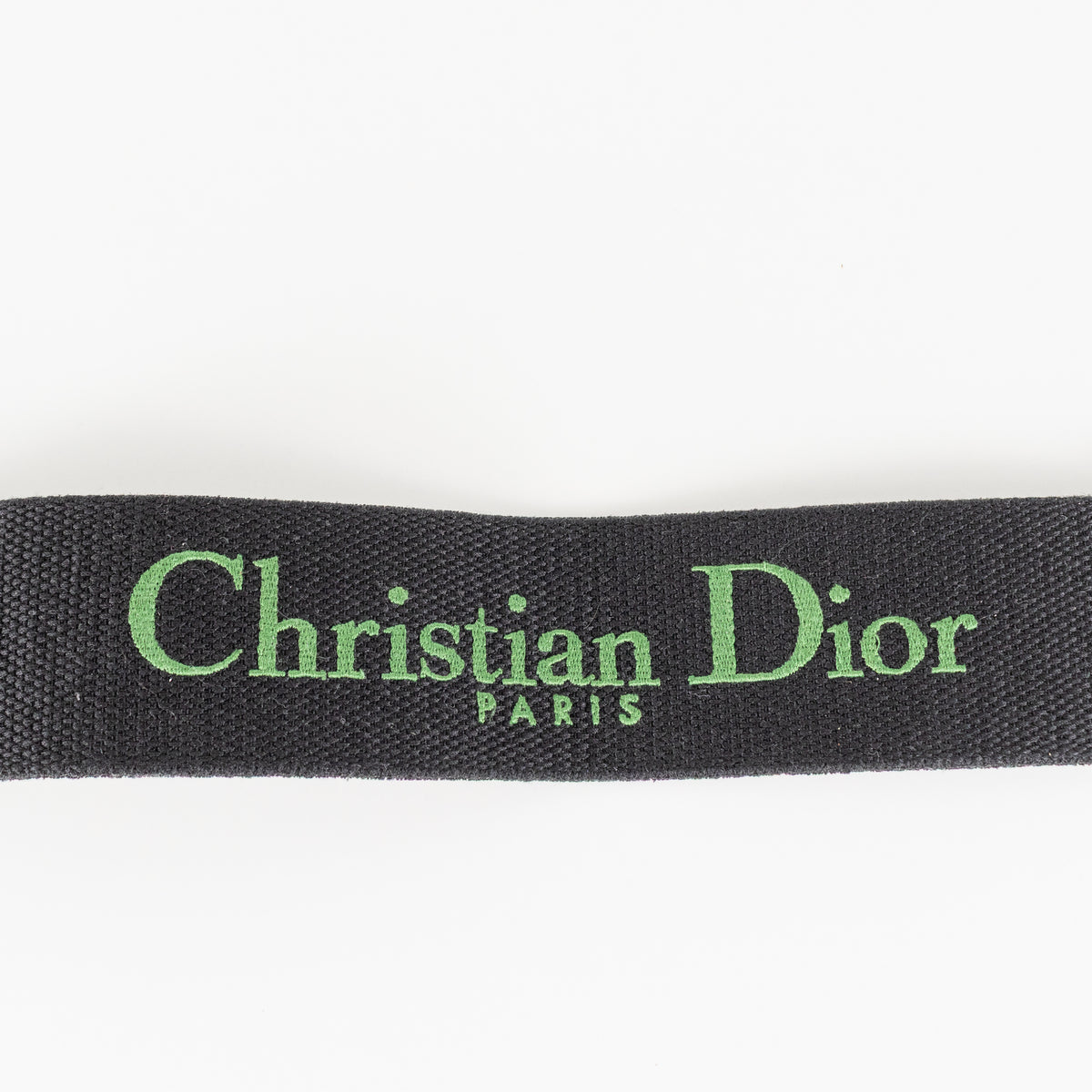 Christian Dior Green and Black Oblique Strap