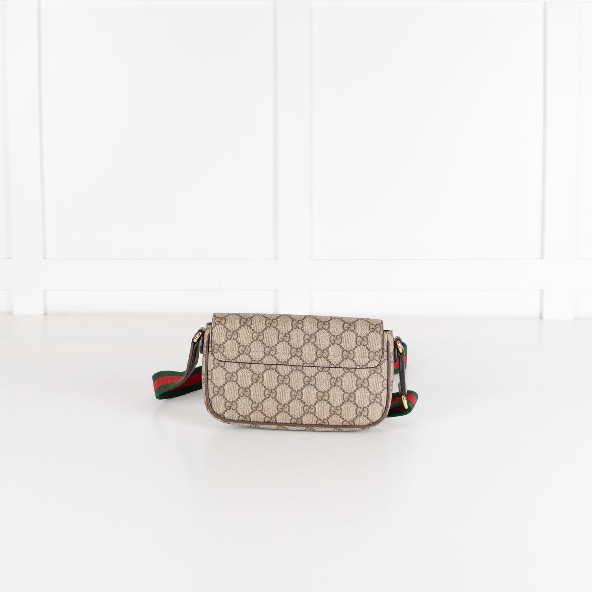 Gucci Beige Ebony Ophida Mini Crossbody Bag