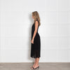 Paul Smith Black Silk Pleated And Lace Detail Sleeveless Dress
