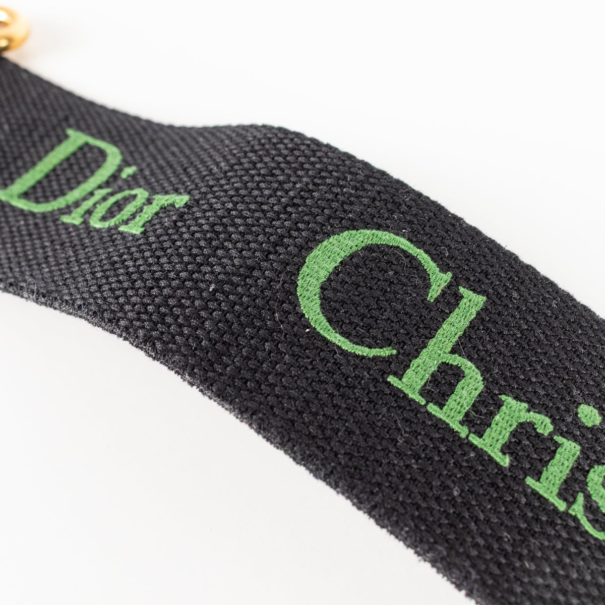 Christian Dior Green and Black Oblique Strap