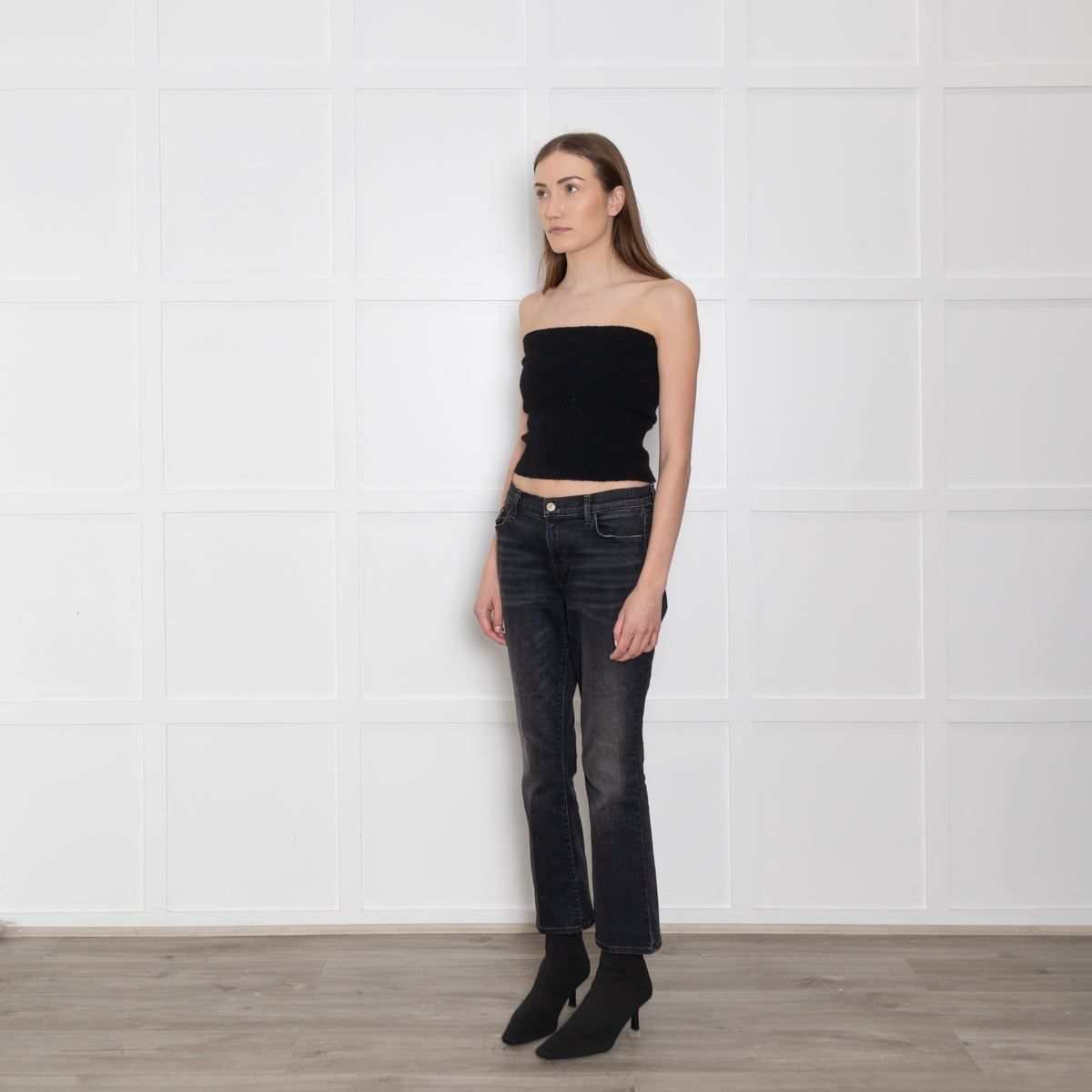 J Brand Selena Cropped Dark Wash Jeans