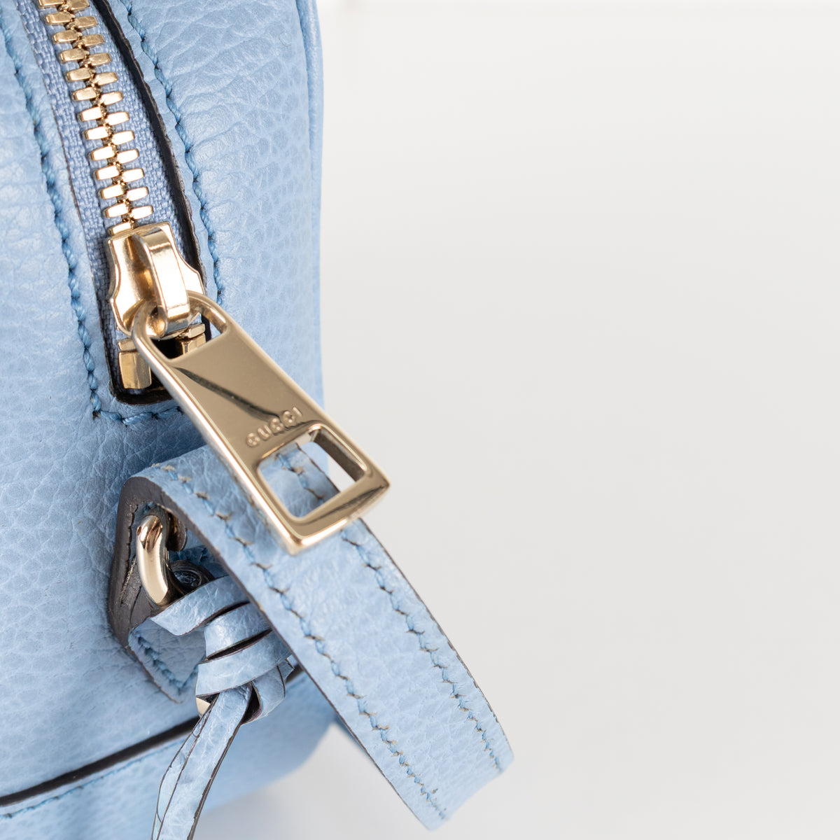 Gucci Blue GG monogram Canvas Camera Crossbody Bag
