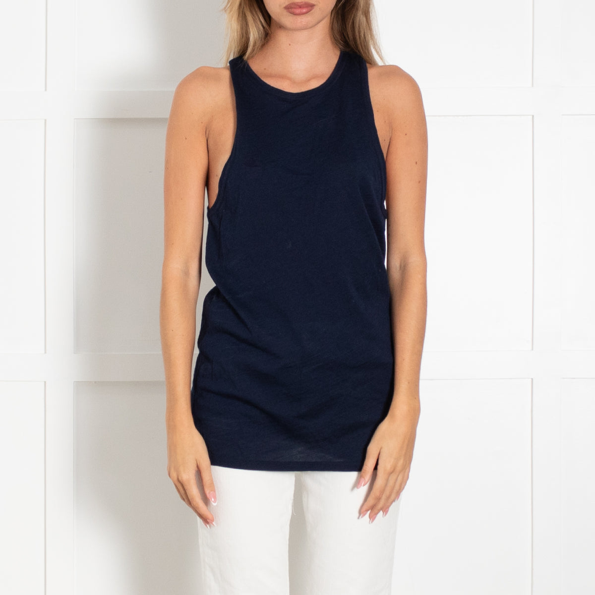 Raey Blue Racer Back Vest