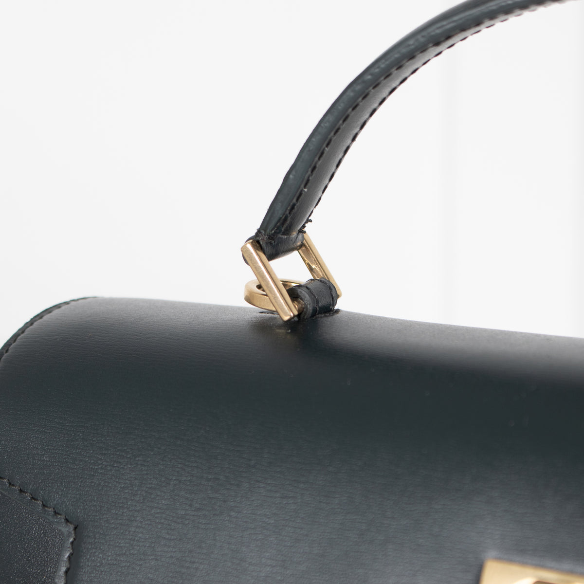 Anya Hindmarch Green Mortimer Top Handle Bag