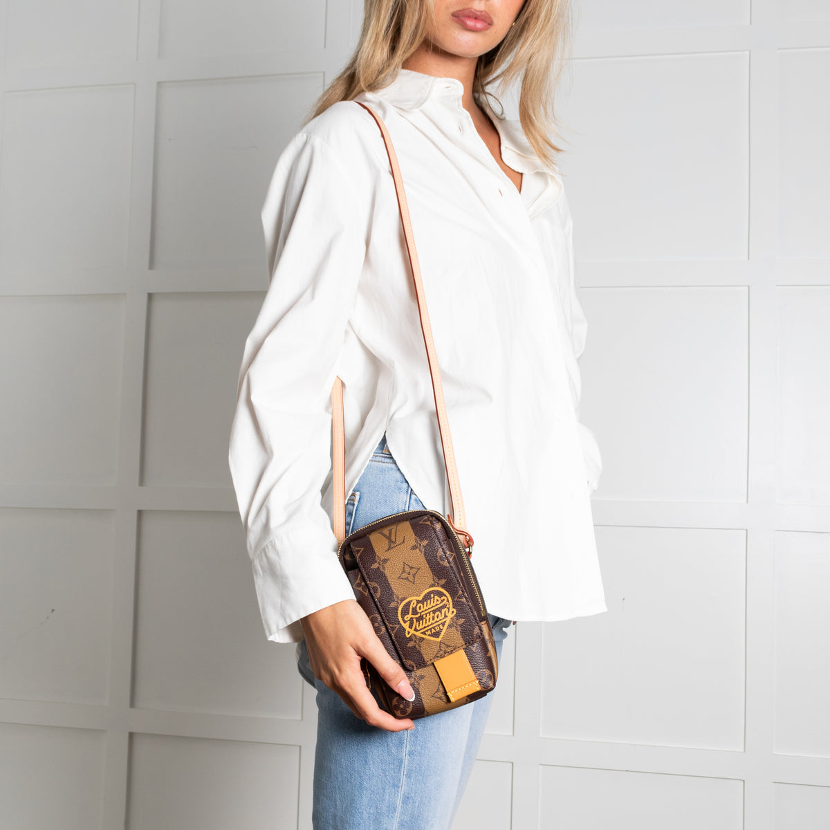 Louis Vuitton Brown Monogram Double Phone Pouch