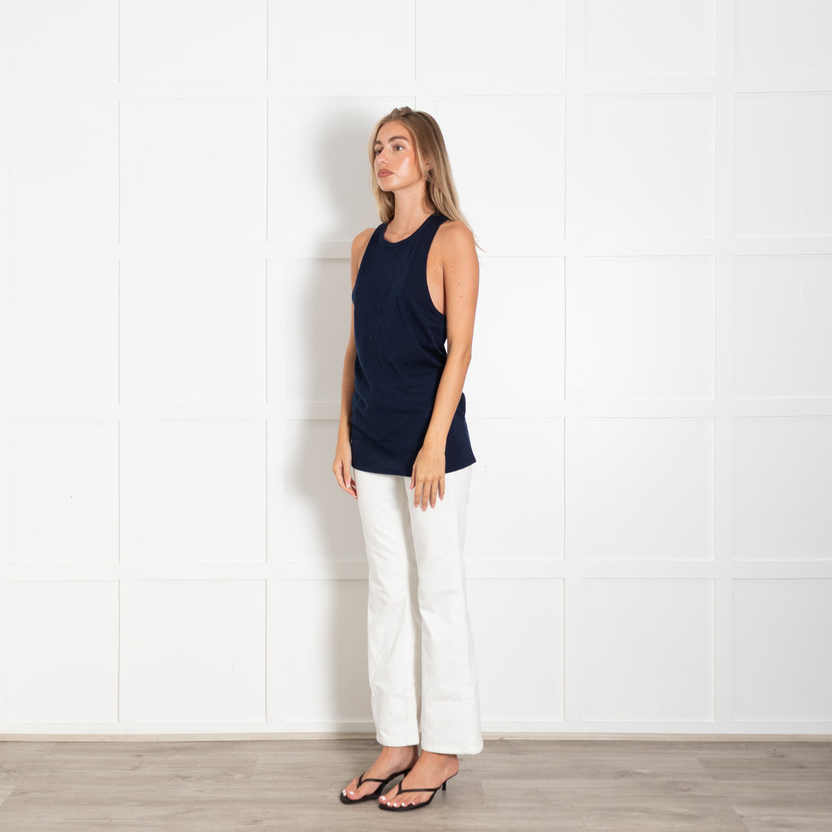 Raey Blue Racer Back Vest