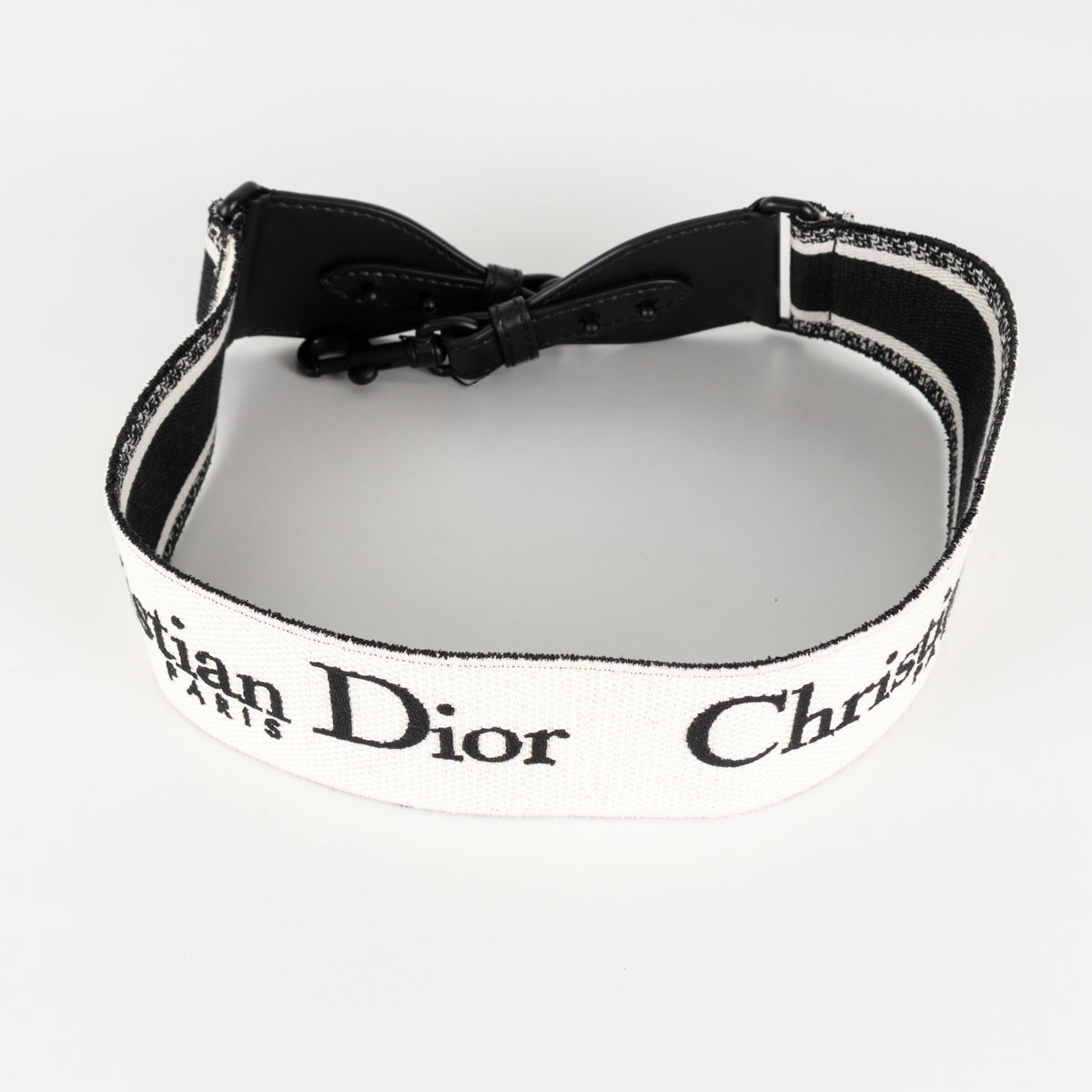 Christian Dior Black and Cream Bag Strap
