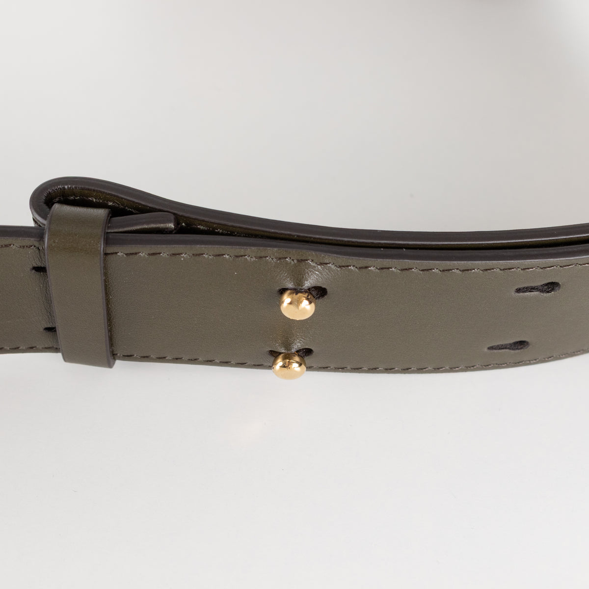 Chloé Small Tess Khaki Leather Shoulder Bag