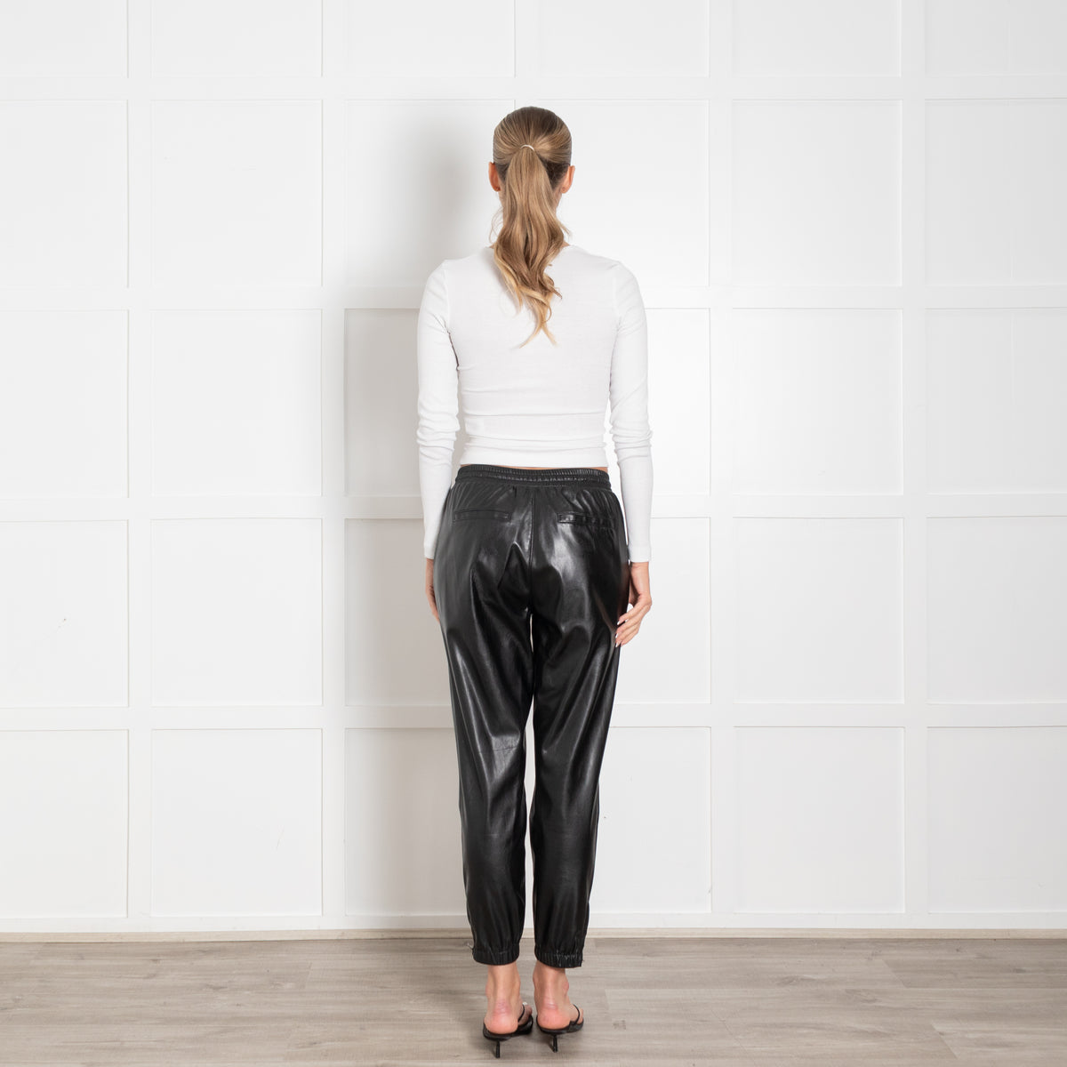 Paige Faux Leather Joggers