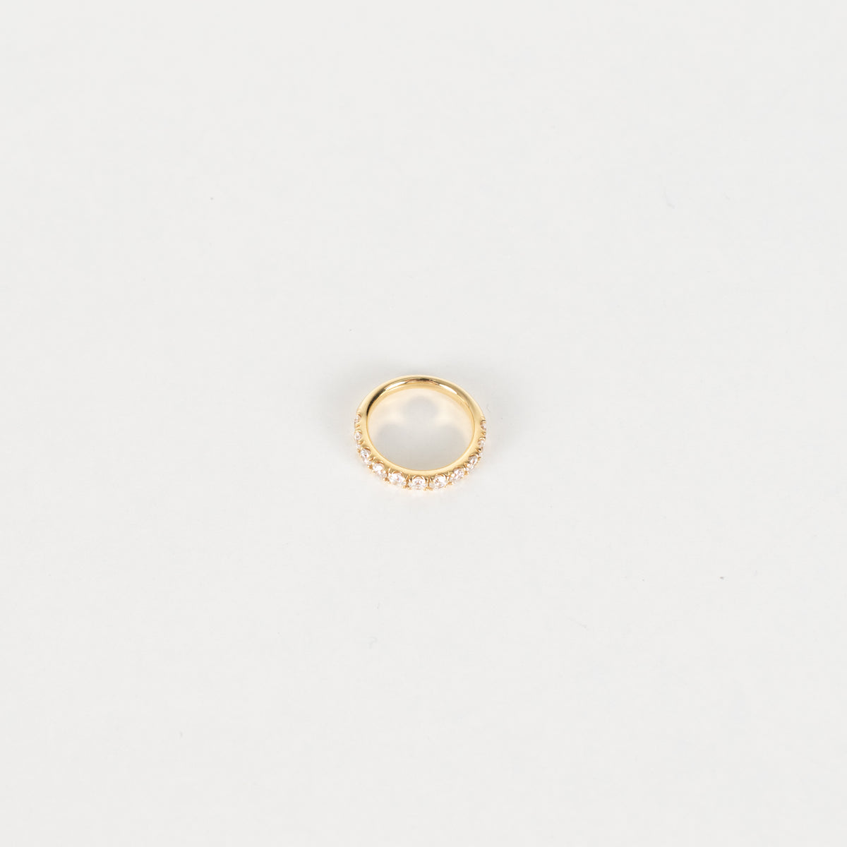 18ct Yellow Gold 1.10ct Diamond Half-Eternity Ring