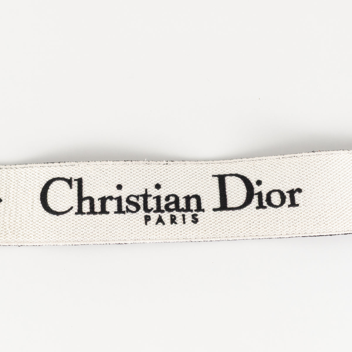 Christian Dior Black and Cream Bag Strap