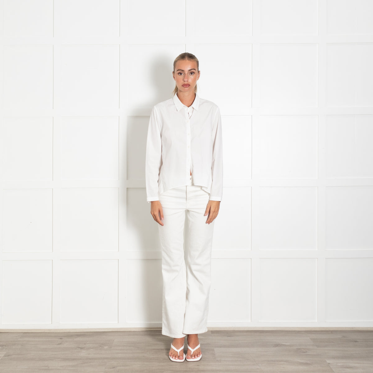 Bamford White Cotton Button Down Shirt