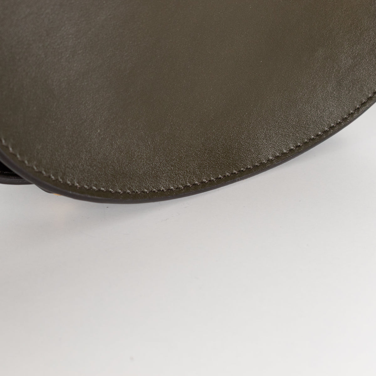 Chloé Small Tess Khaki Leather Shoulder Bag