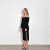 Bec + Bridge Black Off The Shoulder Fitted Dress