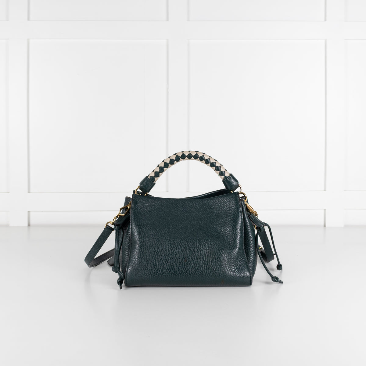 Mulberry Teal Pebbled Leather Iris Shoulder Bag