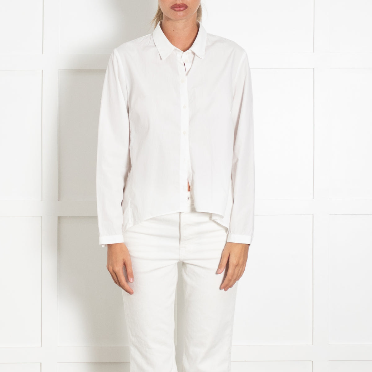 Bamford White Cotton Button Down Shirt