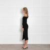 Bec + Bridge Black Off The Shoulder Fitted Dress