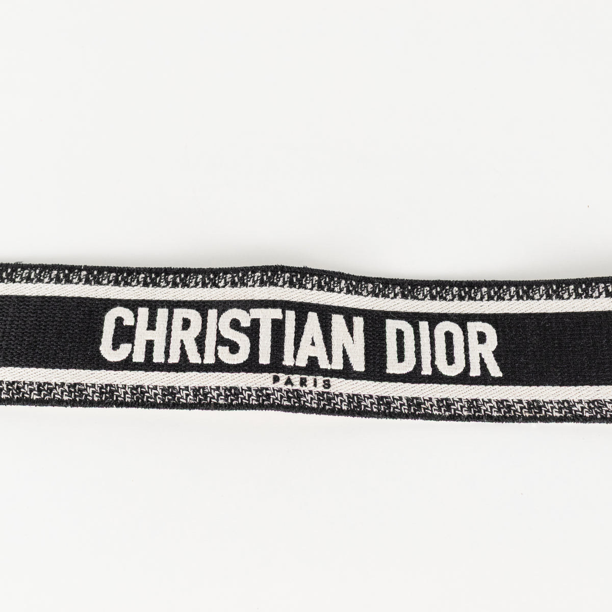 Christian Dior Black and Cream Bag Strap