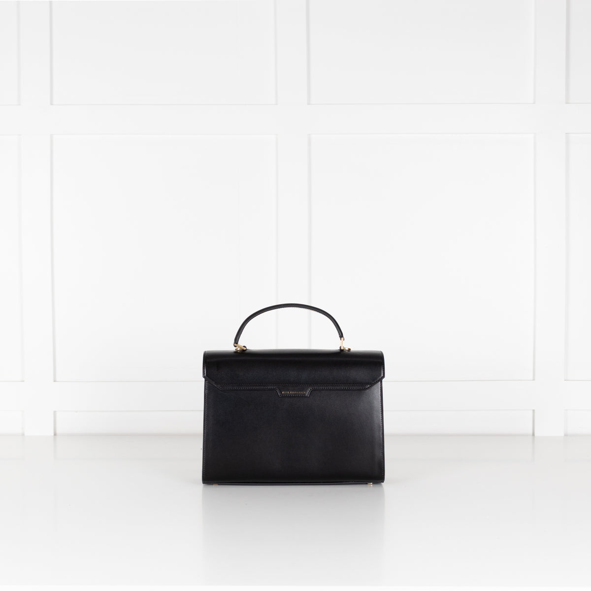 Anya Hindmarch Black Mortimer Top Handle Bag