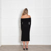 Bec + Bridge Black Off The Shoulder Fitted Dress