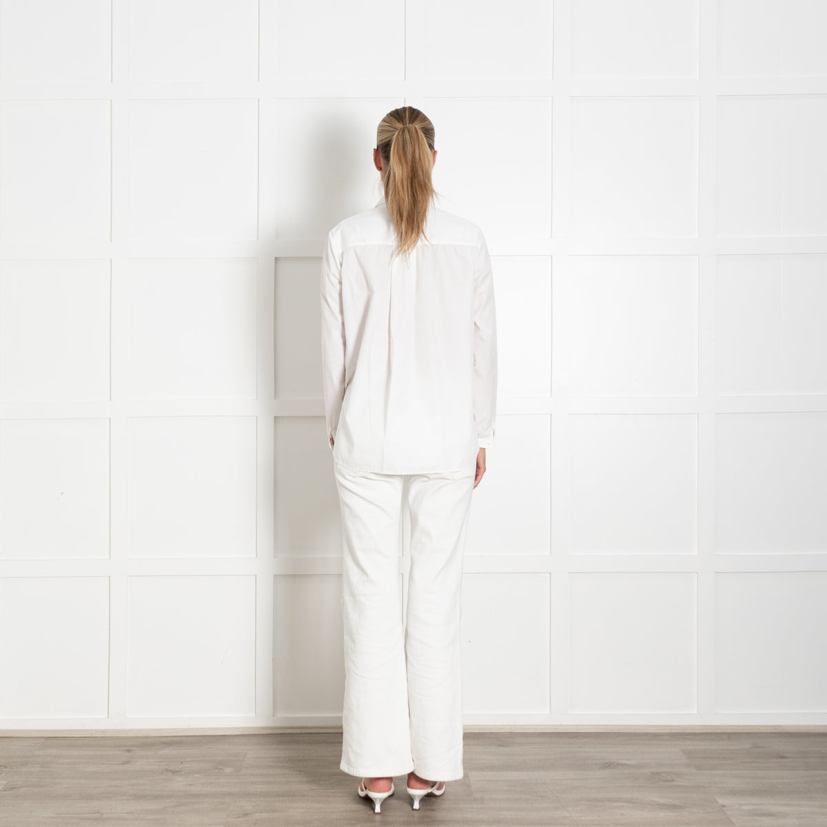 Bamford White Cotton Button Down Shirt