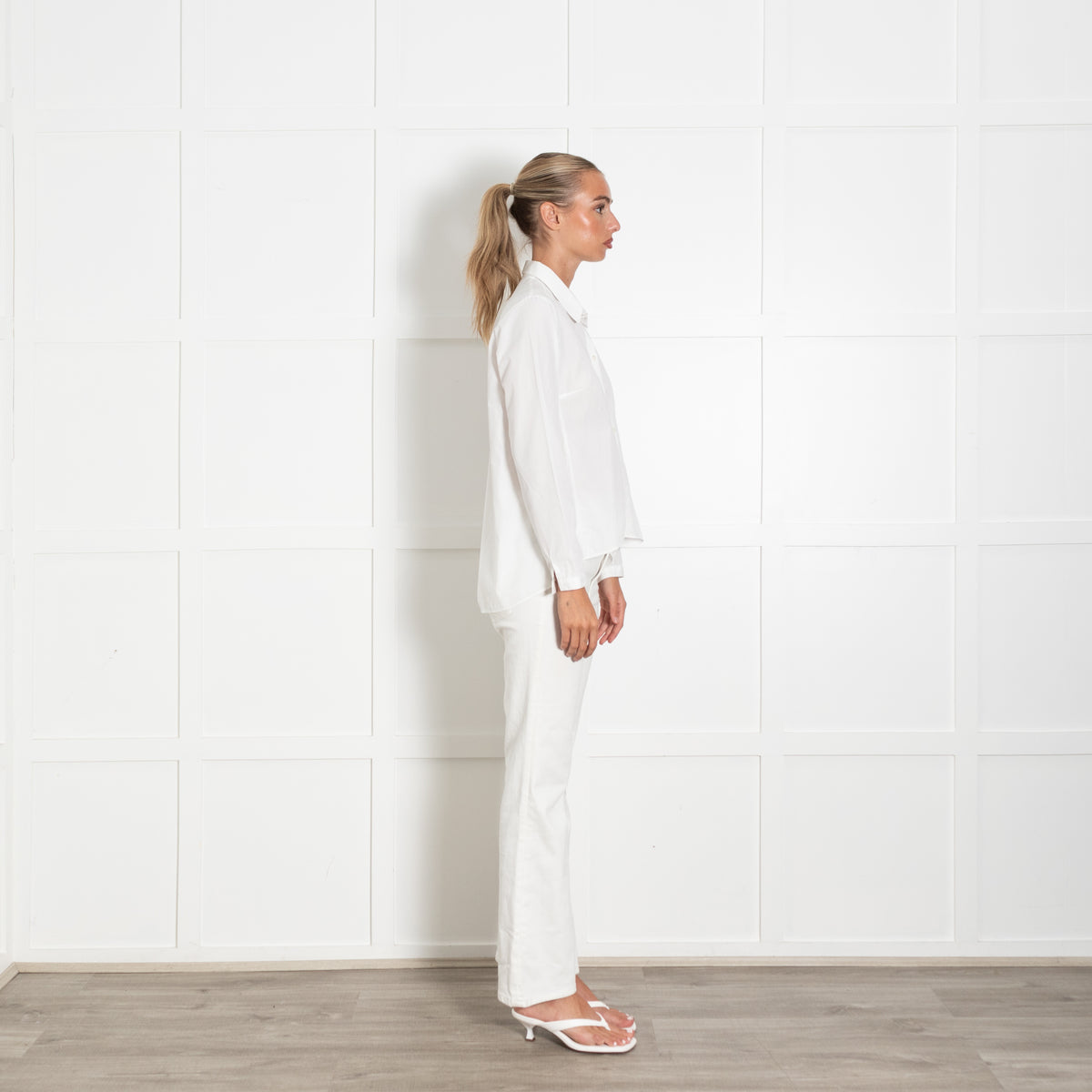 Bamford White Cotton Button Down Shirt