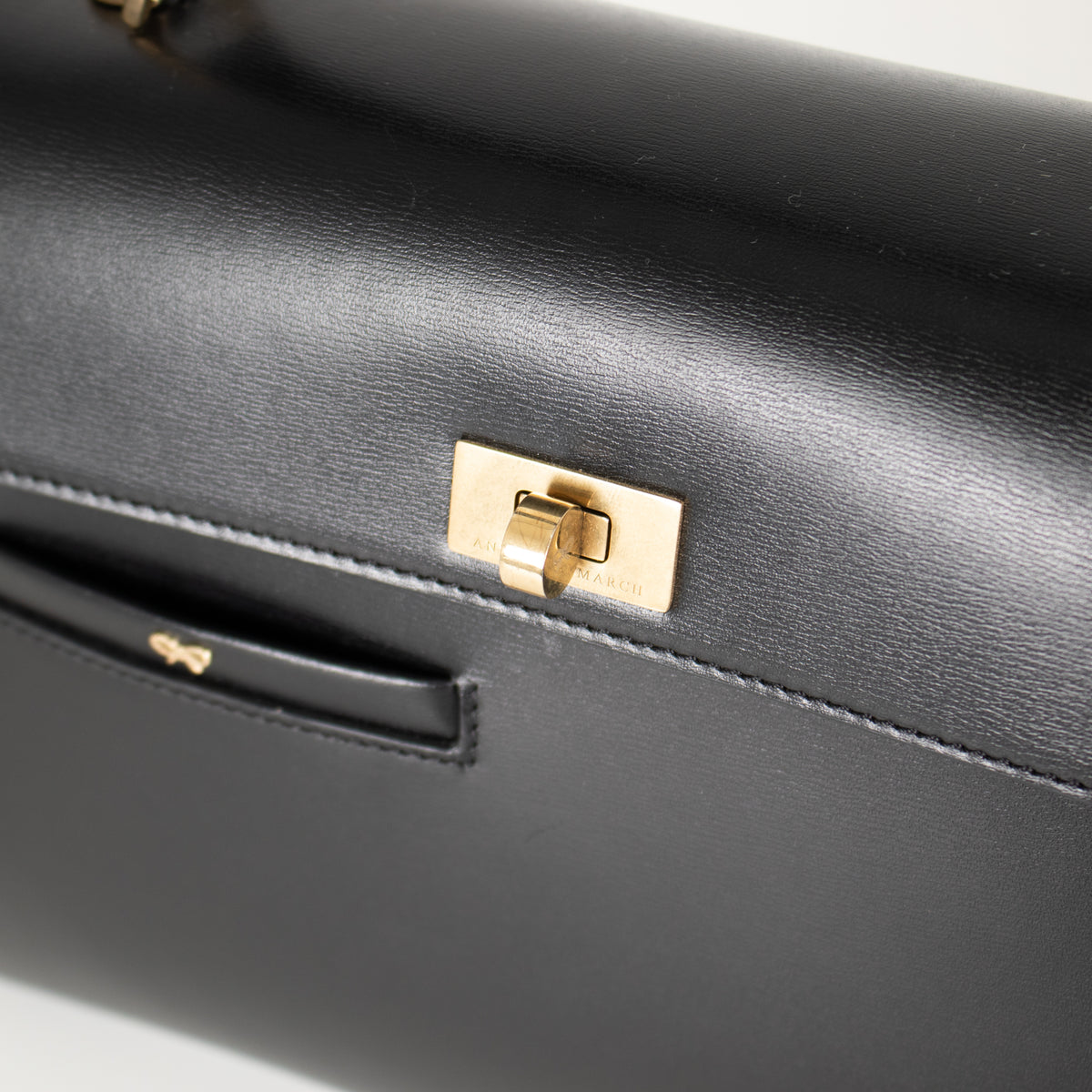 Anya Hindmarch Black Mortimer Top Handle Bag