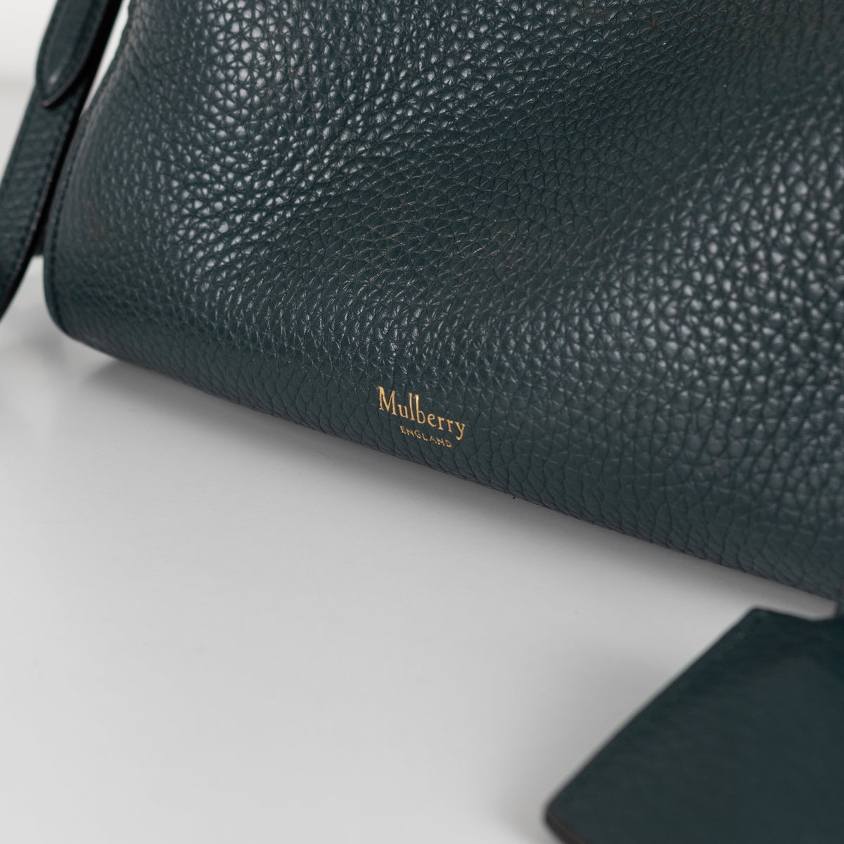 Mulberry Teal Pebbled Leather Iris Shoulder Bag