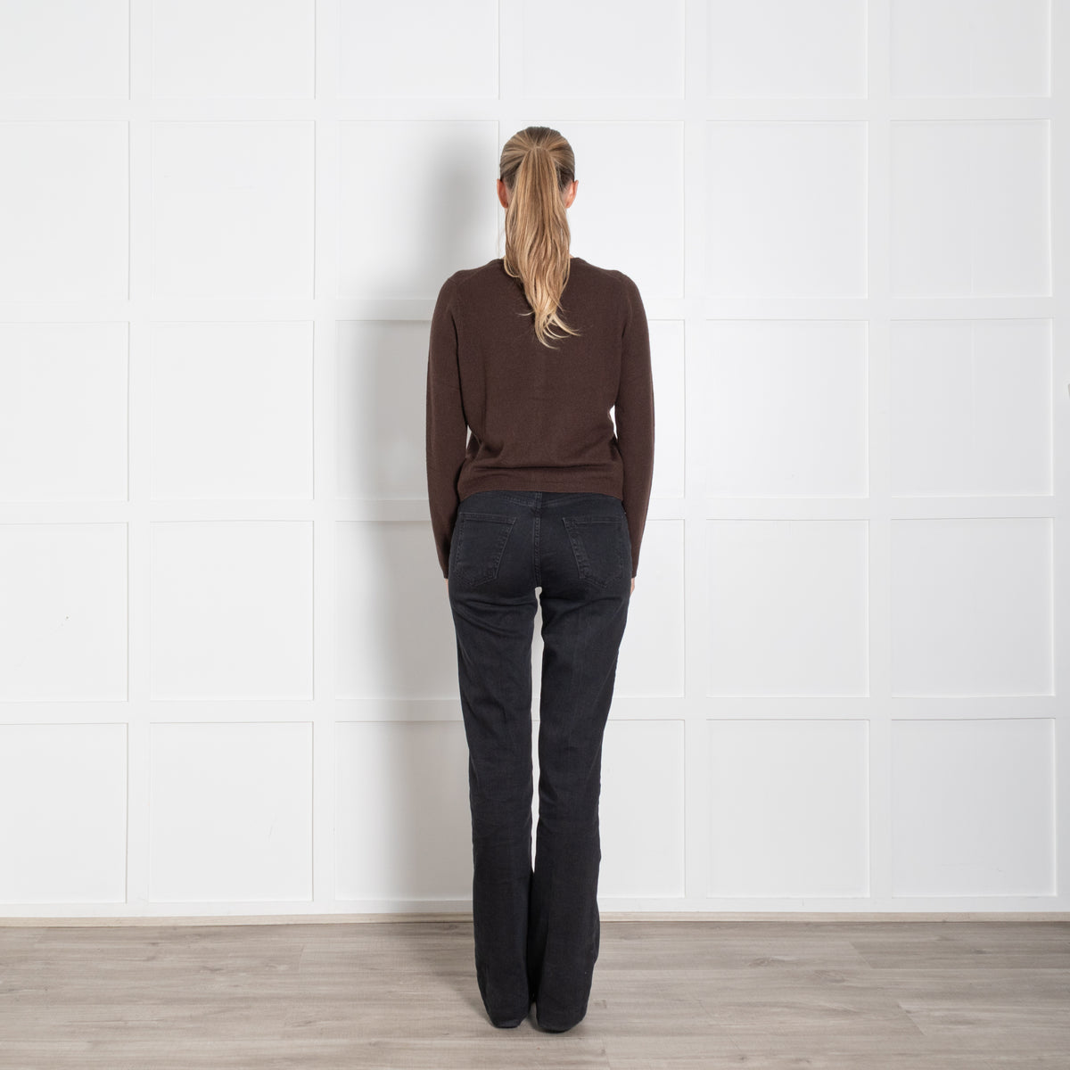 Staud Brown Cashmere Cardigan