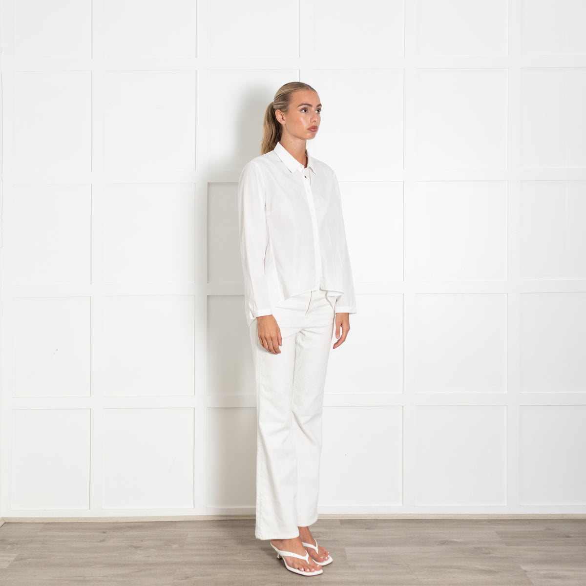 Bamford White Cotton Button Down Shirt