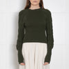 Pinko Green Arm Cable Knit Jumper