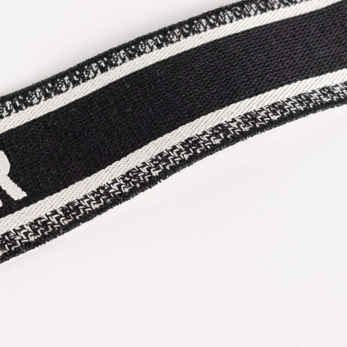 Christian Dior Black and Cream Bag Strap