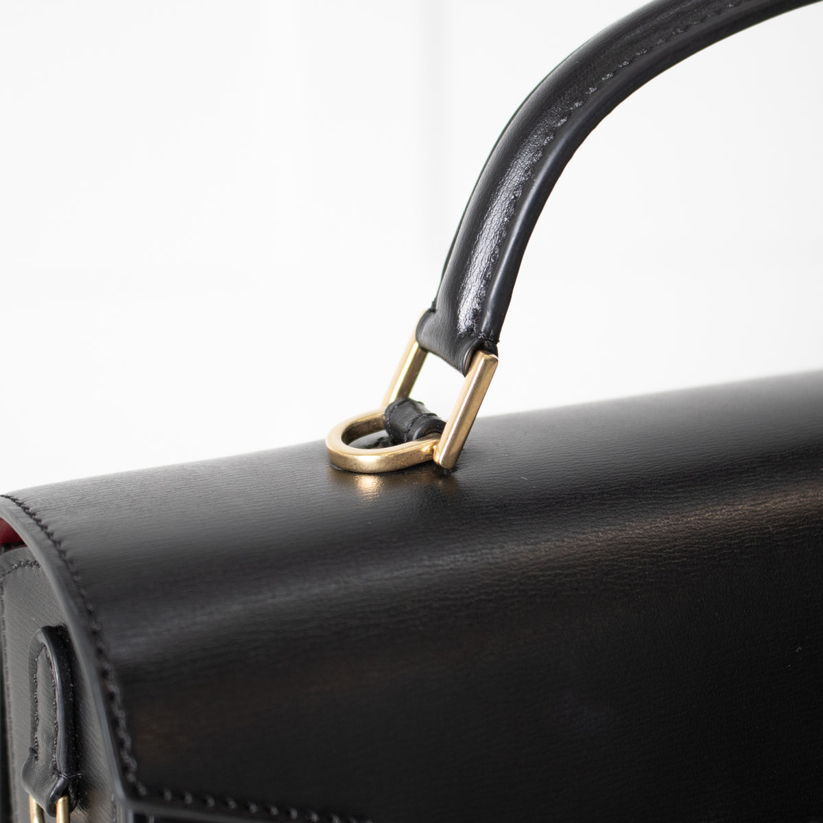 Anya Hindmarch Black Mortimer Top Handle Bag