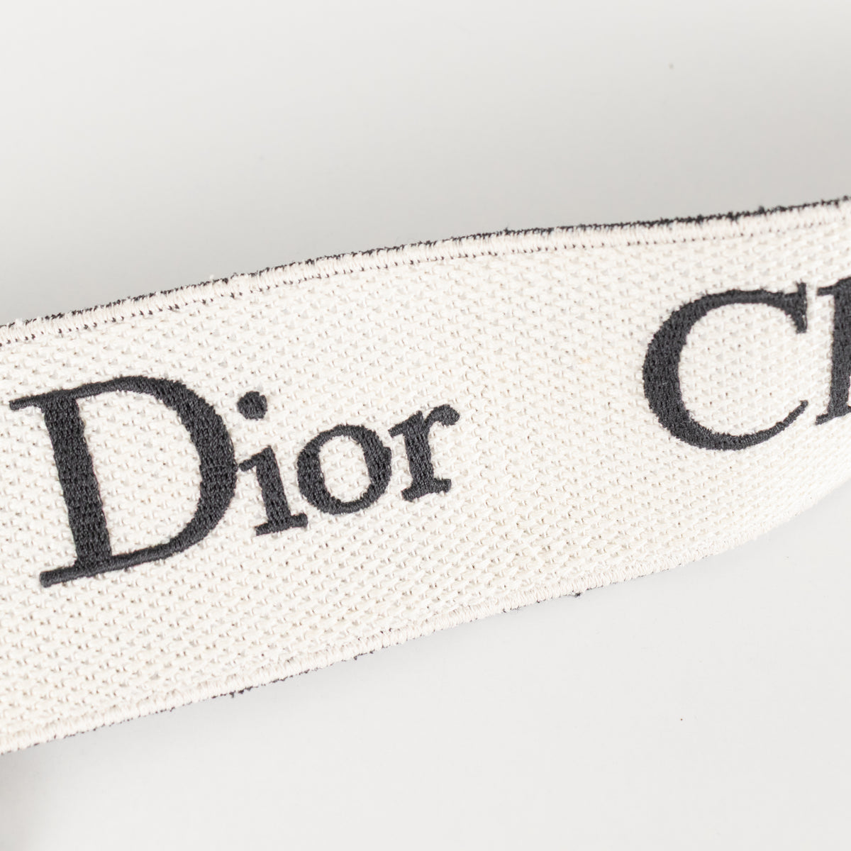 Christian Dior Black and Cream Bag Strap