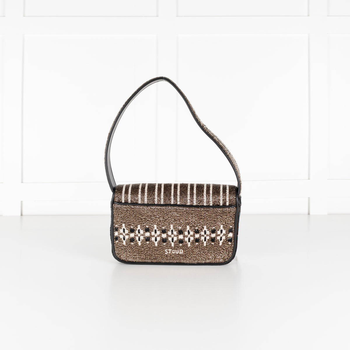 Staud Tommy Zermatt Beaded Shoulder Bag