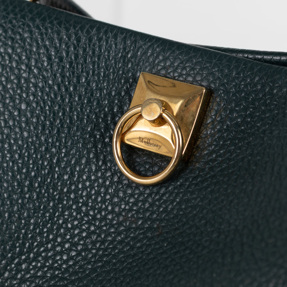 Mulberry Teal Pebbled Leather Iris Shoulder Bag