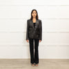 Yves Saint Laurent Black Leather Blazer