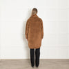 Suncoo Brown Teddy Long Shacket