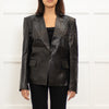 Yves Saint Laurent Black Leather Blazer