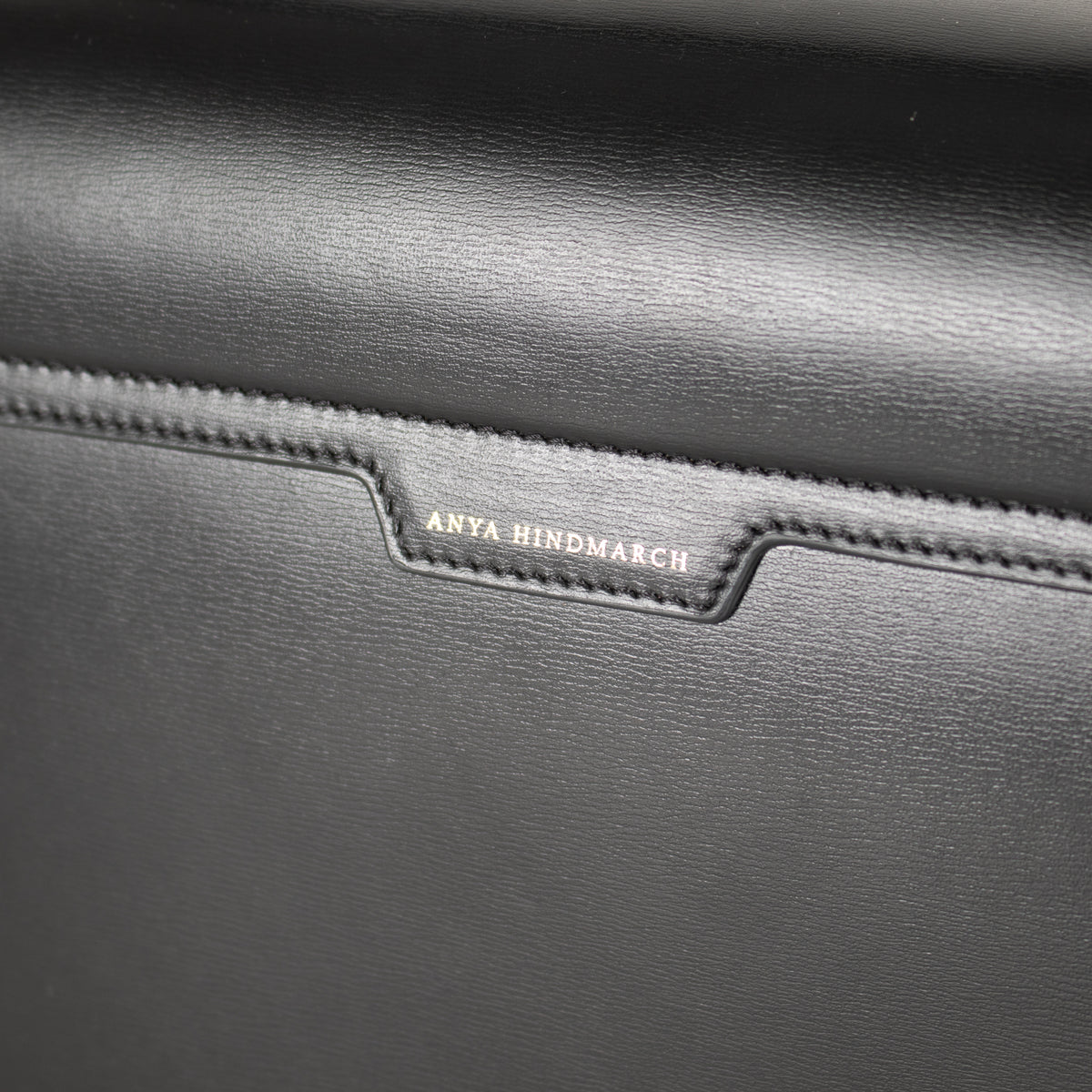 Anya Hindmarch Black Mortimer Top Handle Bag